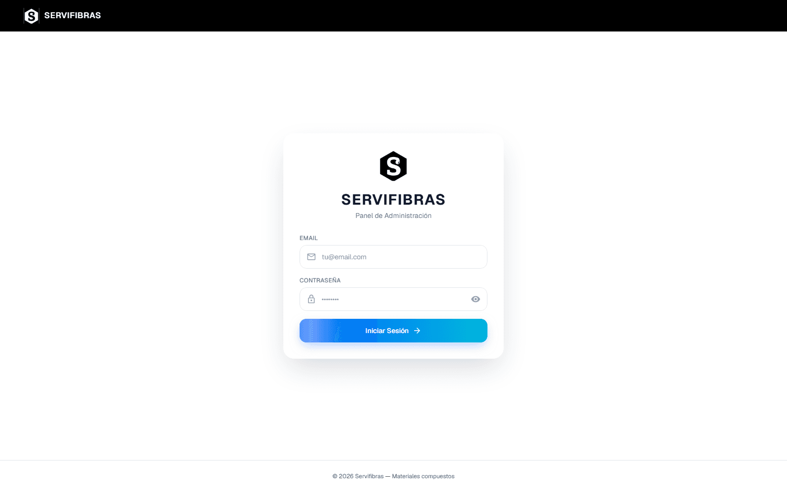 Servifibras CRM + AI — NestJS, Next.js 15, Claude Sonnet 5 project screenshot by Ustym Kushnir